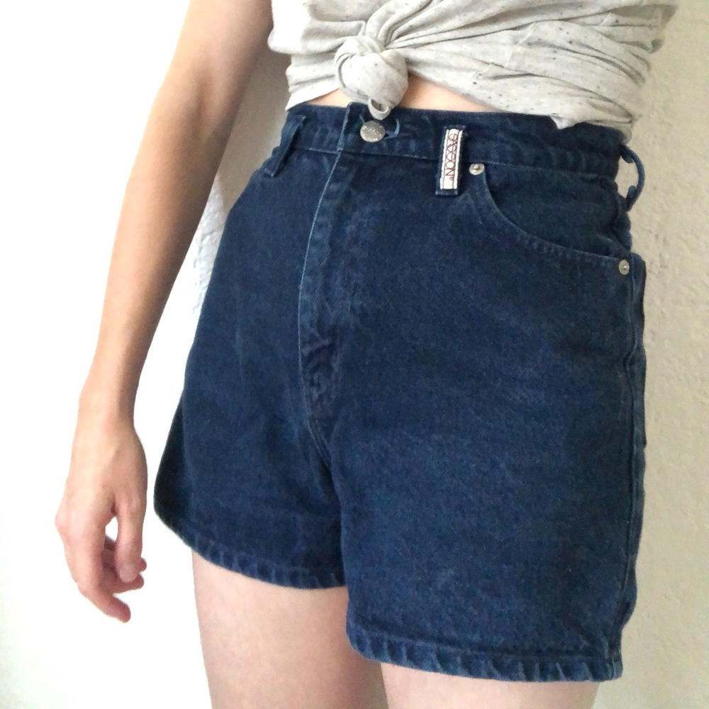 Vintage Dark Denim Shorts